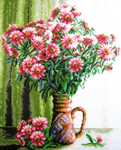 Набор для полного или частичного вышивания крестом 40 х 50, арт. 0282 БУКЕТ