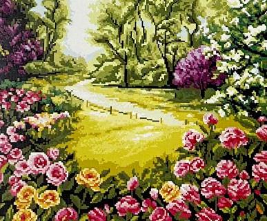 Набор для полного или частичного вышивания крестом 40х50/ арт.0367 В САДУ