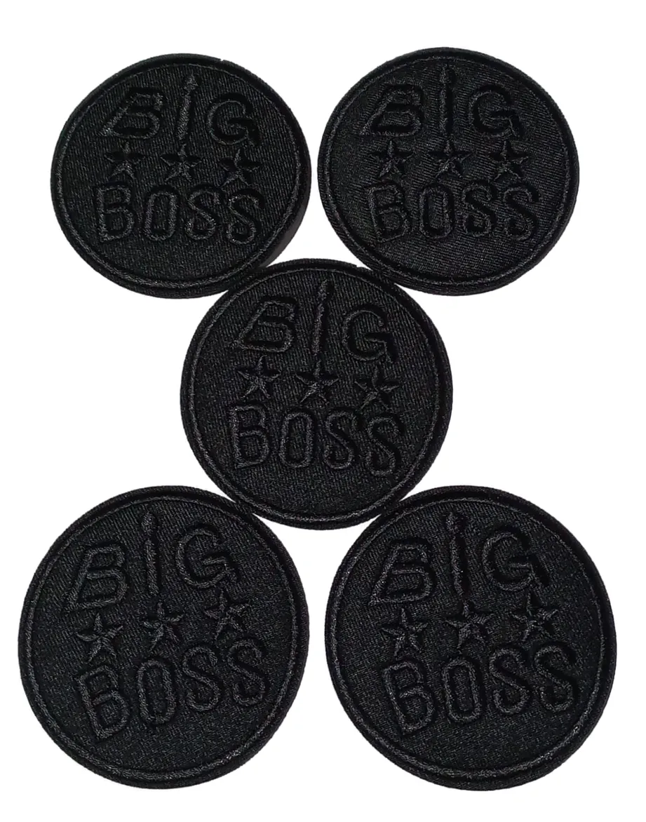 Аппликация термоклеевая BIG-BOSS, цв. черный, фас. 60 шт, 75 х 75 мм, арт. R2901