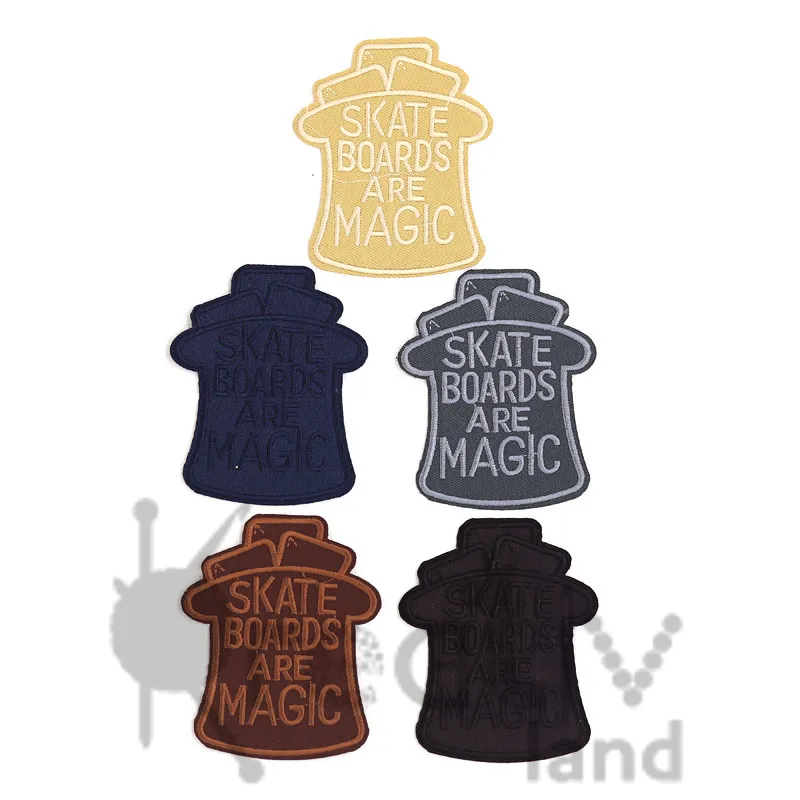 Аппликация термоклеевая Skate Boards 70 х 85 мм, цв. ассорти, фас. 60 шт