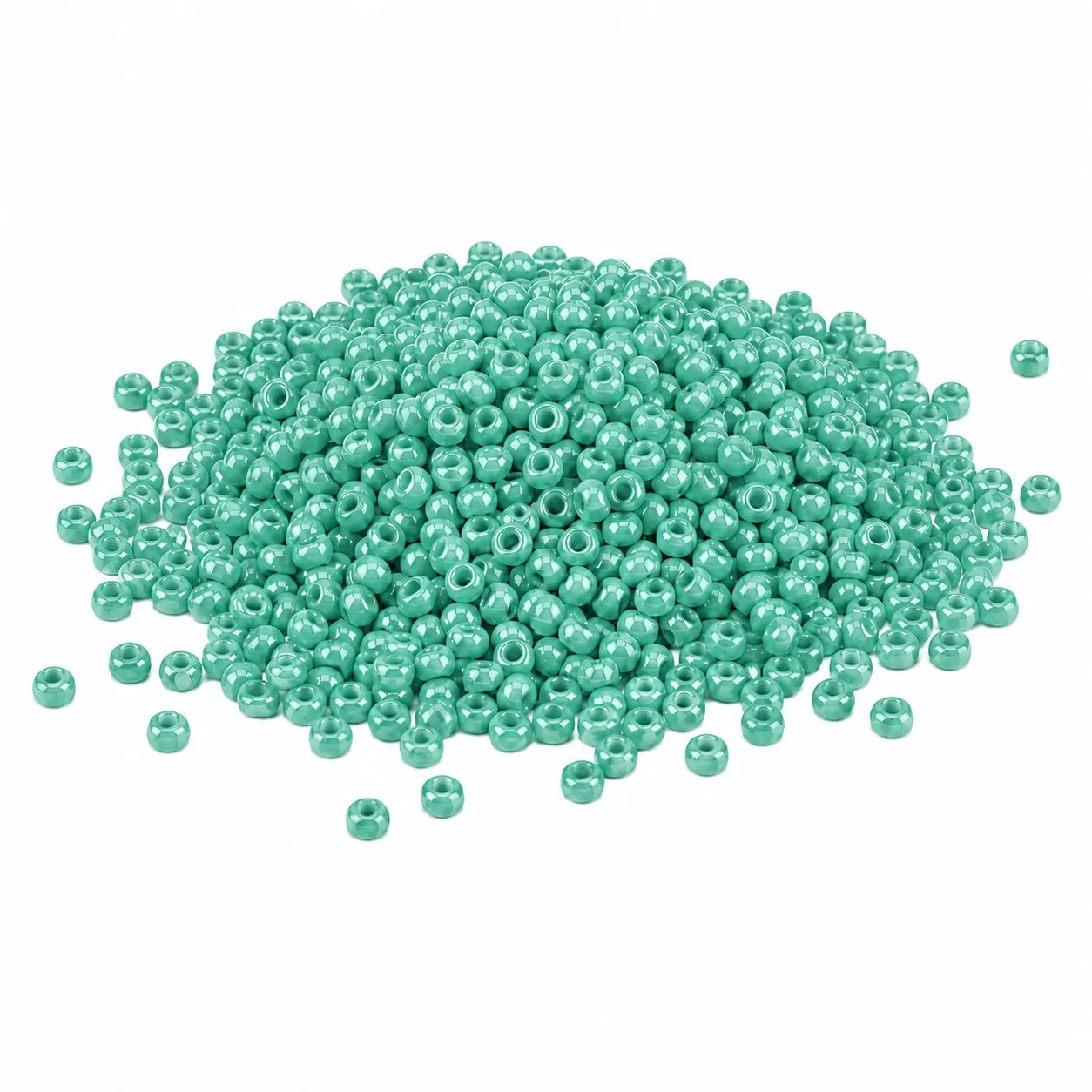 Бисер G 12, 0 цв. бирюзовый матовый 514, уп. 450 г