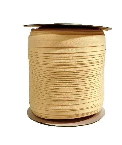 Косая бейка х, б однотонная, цв. персиковый 20, ш.15 мм, рул.132 м