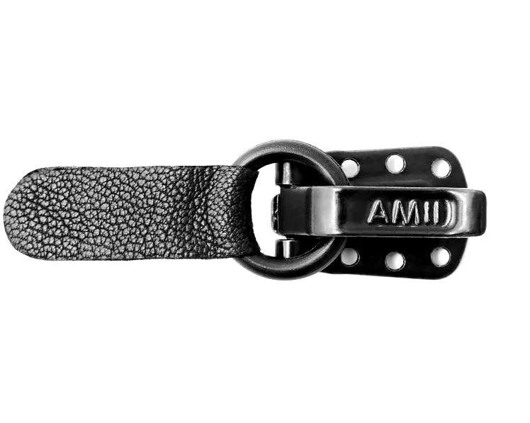 Крючок шубный AMII, цв. черный, Польша, 1,5 х 2 см