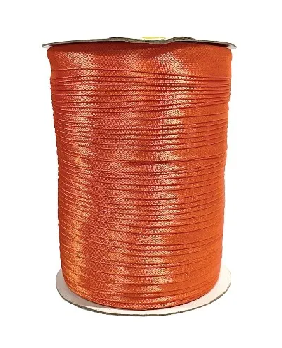 Косая бейка атласная однотонная, цв. рыжий KD054, ш.15 мм, рул.109 м