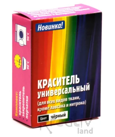 Краситель для ткани универсальный, цв. черный
