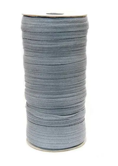 Лента киперная х, б, цв. темно-серый 362, шир. 10 мм, дл. 200 м