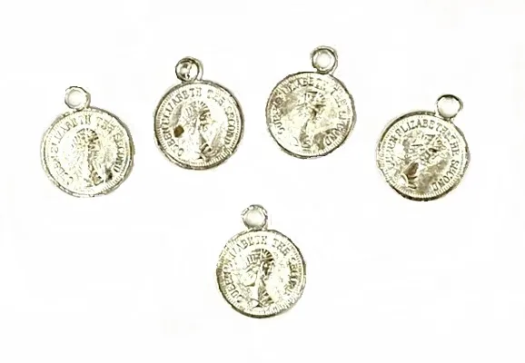 Монисты-монетки, цв. серебро, фас. 100 шт, диам. 13 мм