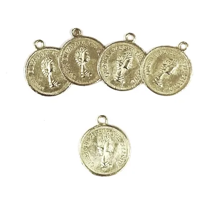 Монисты-монетки, цв. серебро, фас. 100 шт, диам. 18 мм