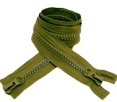 Молния Трактор №8, цв. хаки 328, разъёмная двухзамковая, 75 см