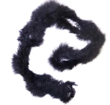 Боа-пух, цв. 96 черный, дл. 180 мм, Н-25