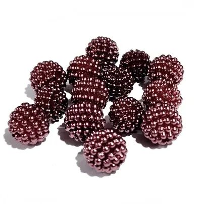 Бусины шамбала, цв. 080 коричневый, россыпь уп. 500 г, 16 мм