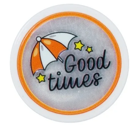 Аппликация пришивная светоотражающая GOOD TIMES, уп. 10 шт, 40 мм