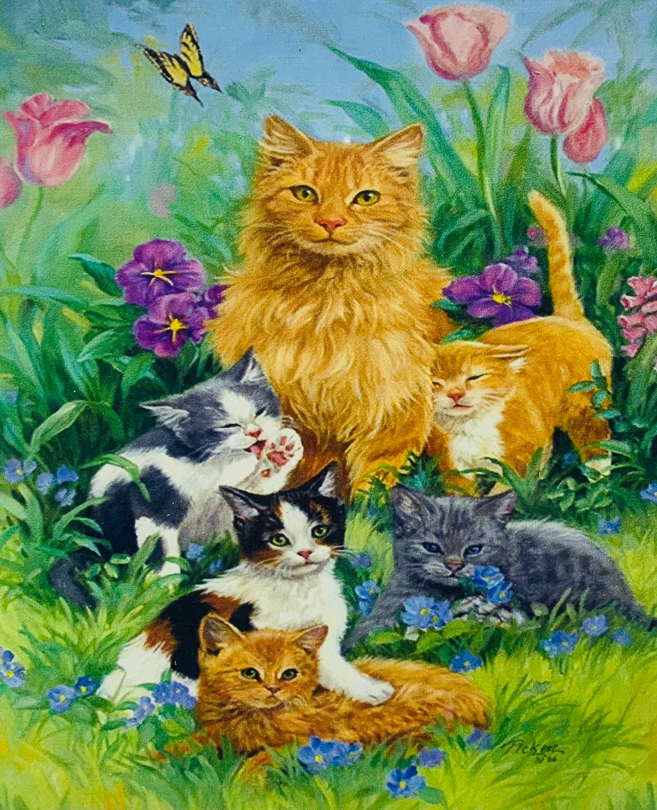 Картина по номерам/ холст на подрамнике/ 40х50см/ арт.X1464 ЖИВОТНЫЕ