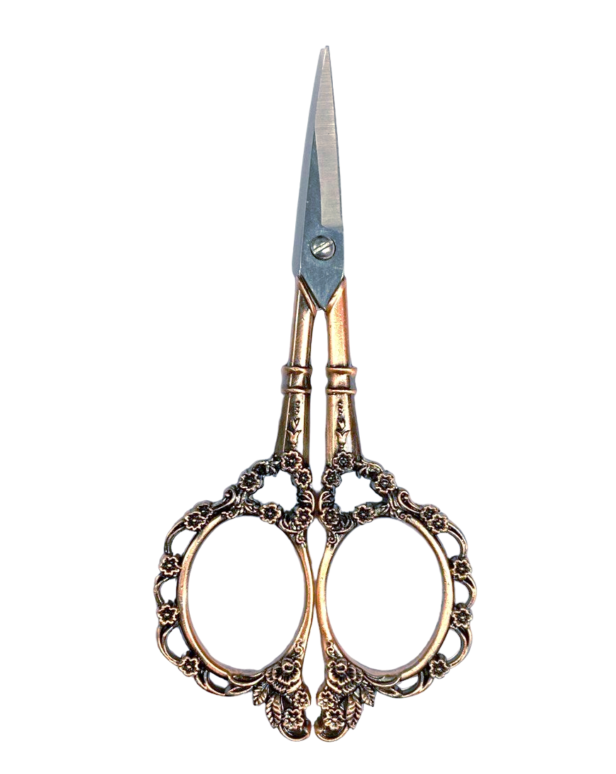 Ножницы для рукоделия Винтаж/ металл/ цв.бронза/ 12см/ фас.1шт