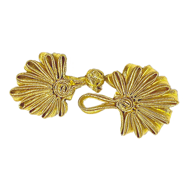 Клевант - застежка ВЕЕР/ цв.золото/ арт.DPS061/ уп.6пар/ фас.1уп.