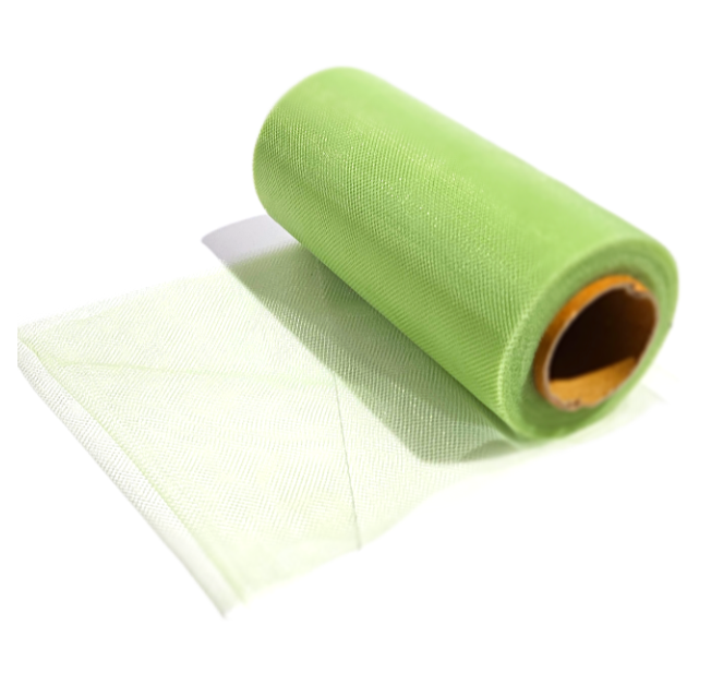 Фатин в шпульке цв.фисташковый/ шир.15см/ 22,8м в рул./ фас.1рул.