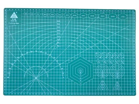 Коврик для резки самовосстанавливающийся/ 3-х слойный/ А3 30х45см/ цв.зеленый/ фас.1шт.