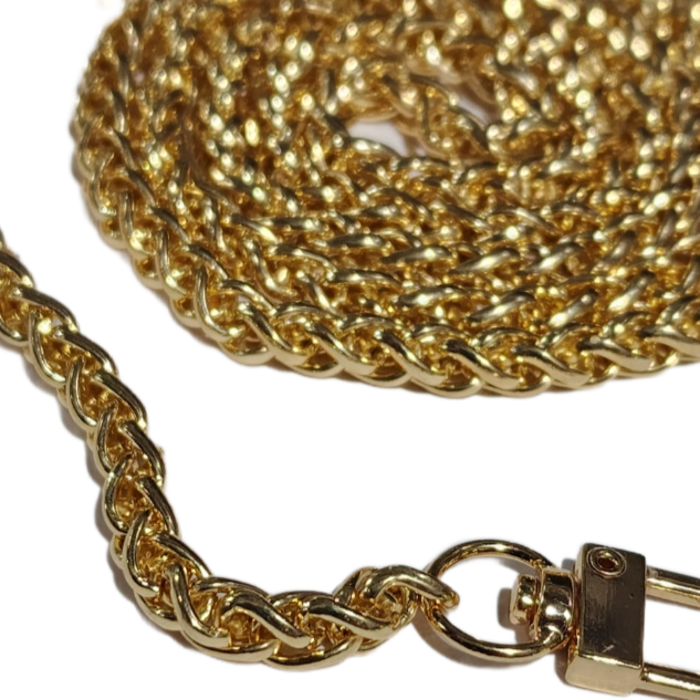 Цепочки с карабинами/ цв.золото/ 7мм/ длина цепи 100см/ фас.1шт.